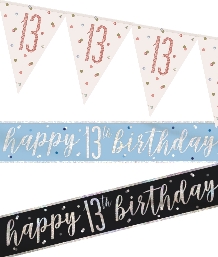 13th birthday banners
